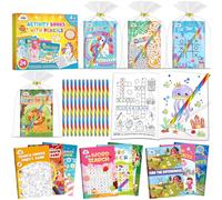 ZMLM 24 Libros para Colorear con Lápiz multicolor, Creativo Libro Actividades per Detalles Cumpleaños Niños 4-8 8-12 Años, Livros de Colorir infantis Manualidades|Regalos Cumpleaños Niños Colegio