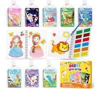 ZMLM Libros de Colorear con Agua para Detalles Cumpleaños niños, Regalos Cumpleaños Colegio invitados Juguetes, Livros de colorir infantis Manualidades Niños para 3 a 9 Años (16 Clásico)