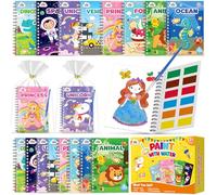 ZMLM Libros de Colorear con Agua para Detalles Cumpleaños niños, Regalos Cumpleaños Colegio invitados Juguetes, Livros de colorir infantis Manualidades Niños para 3 a 9 Años (48 Clásico)