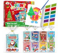 ZMLM Libros de Colorear con Agua para Detalles Cumpleaños niños, Regalos Cumpleaños Colegio invitados, Livros de colorir infantis, Manualidades Niños para 3 a 9 Años (24 Navidad)
