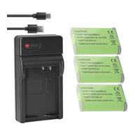 ZMLMAJJ Batería De Cámara De 1910 MAh Y Cargador NB-12L - Compatible con Canon PowerShot G1 X Mark II, PowerShot N100 Y VIXIA Mini X(3 Batteries 1Charger)