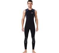 ZMMYD Traje de Neopreno de 3 mm Hombres Mujeres Traje de Carrera de triatlón Traje sin Mangas,Man Gray,XXL