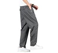 ZMNKH Mens Straight Leg Cargo Pants Casual Work Trousers 95% Cotton Combat Pants Spring Autumn Summer