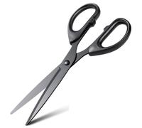 ZMREN Tijeras Oficina, Tijeras de titanio Antiadherente Multiusos, Para casa, oficina y escuela, Longitud 21 cm - Negro