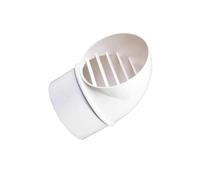 ZMTGLTG Cubierta de PVC Blanca integrada for ventilación de Escape, Tapa for Lluvia y Viento, Accesorio for ventilación Interior y Exterior.(75mm)