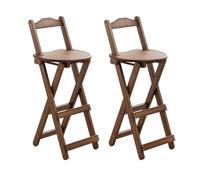 ZMTGLTG Este Taburete Alto de Cocina con Respaldo Plegable es Adecuado for rincones de Desayuno y Salas de Estar, y Ofrece Estabilidad, Comodidad y portabilidad.(Brown)