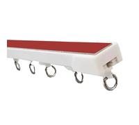 ZMTGLTG Riel De Cortina Resistente Sin Perforaciones, Riel Guía Monorraíl Adhesivo, Montaje Superior, Montaje Lateral, Diseño De Polea Silenciosa, Adecuado For Cortinas De Tela(Top Mount,50cm)