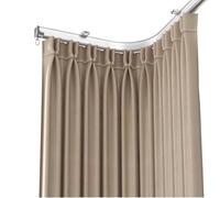 ZMTGLTG Riel silencioso for Ventana salediza de aleación de Aluminio con Rodillos curvos y Estructura antiatasco, Fabricado en aleación de Aluminio Duradera.(1.1m)