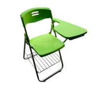 ZMTGLTG Silla de Entrenamiento Plegable de Polipropileno con Mesa, Pantalla for Libros y Estructura de Acero Engrosado, Duradera y Resistente al Desgaste. Ideal for Clases particulares.(Green)