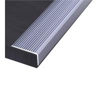 ZMTGLTG Tiras Antideslizantes de aleación de Aluminio, Autoadhesivas Fuertes, Tiras de Acabado de Borde de Escalera for Pisos de Madera, Antideslizantes(Iron Gray)