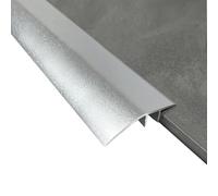 ZMTGLTG Tiras De Acabado De Bordes De Aleación De Aluminio Engrosadas, Tiras De Juntas De Transición For Pisos Y Baldosas, Antideslizantes Y Resistentes Al Desgaste(Matte Silver)