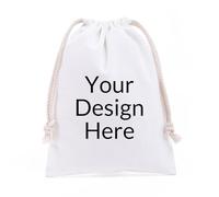 ZMvise Bolsas de lona de algodón personalizadas con cordón para almacenamiento de recuerdos de boda, fiesta, suministros de regalo para el hogar, 10 unidades