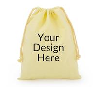 ZMvise Bolsas de lona de algodón personalizadas con cordón para almacenamiento de recuerdos de boda, fiesta, suministros de regalo para el hogar, 10 unidades
