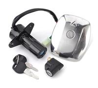 ZNAGDFVW Motocicleta Interruptor Compatible con Suzuki para GS125 4 Líneas 1982-2000 Tapa De Combustible Interruptor De Encendido para Cerradura Asiento con Kit Llave Piezas Repuesto para Motocicleta