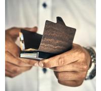 ZNAP Slim Wallet 12 Tarjetera monedero 8,9 x 1,8 x 6,3 cm (largo x grueso x ancho) protección RFID Slimpuro