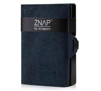 ZNAP Slim Wallet 8 billetera delgada 8 tarjetas y compartimento para monedas 8,9 x 1,5 x 6,3 cm (ancho x grueso x largo) Protección RFID