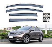 ZNCJY 4 Piezas Deflectores de Viento para Nissan Murano 2011-2014, Visores Ventana Viento Deflector Weather Shileds Window Visor Guards