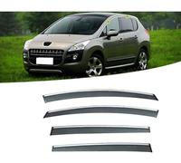 ZNCJY 4 Piezas Deflectores de Viento para Peugeot 3008 2011, Visores Ventana Viento Deflector Weather Shileds Window Visor Guards