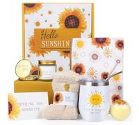 ZNCRSISTY 8 cestas de regalo de girasol para el cuidado personal, regalo ideal para el día de San Valentín para mujeres, adolescentes, hermanas, amigas. Sorprende a su gran momento
