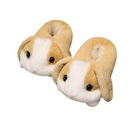 ZNEL Dibujos Animados Animales Pantuflas Espalda Cerrada Zapatillas De Algodón Botines Cálidos Zapatos Interior Exterior Aislamiento Térmico(36/37 EU, Brown-Rabbit)