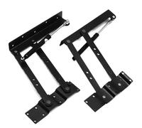 ZNJAMN 2 unids/Set bisagras Plegables for Muebles Mesa con elevación Marco bisagra Elevador Escritorio Accesorios de Hardware para Mesa de Café(Black A)