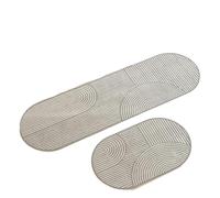 ZNJAMN Alfombra de Cocina súper Absorbente diatomita, Alfombra Antideslizante, cómoda Lavable elíptica/Alargada for Baño para Cocina(Color 1,50X80CM)