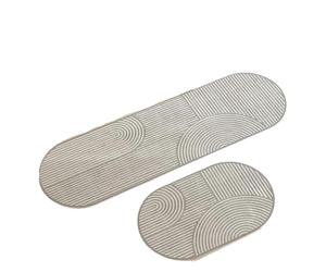 ZNJAMN Alfombra de Cocina súper Absorbente diatomita, Alfombra Antideslizante, cómoda Lavable elíptica/Alargada for Baño para Cocina(Color 1,60X120CM)