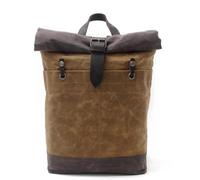 ZNJAMN Mochila Roll Top Mochila de lona for hombre, mochila viaje enrollable, impermeable for estudiantes universitarios, for ordenador portátil Para Viaje Uni Ciclismo Trabajo(Khaki)