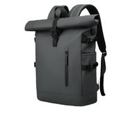 ZNJAMN Mochila Roll Top Mochila de moda con parte superior enrollable for mujer, expandible, impermeable Para Viaje Uni Ciclismo Trabajo(Grey)