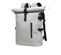 ZNJAMN Mochila Roll Top Mochila de moda con parte superior enrollable for mujer, expandible, impermeable Para Viaje Uni Ciclismo Trabajo(White)