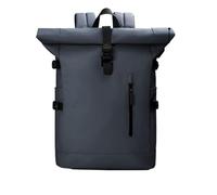 ZNJAMN Mochila Roll Top Mochila de viaje for mujer, mochila enrollable for portátil, impermeable, expandible, for hombre, for senderismo, fin semana, negocios Para Viaje Uni Ciclismo Trabajo(Blue)