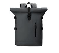 ZNJAMN Mochila Roll Top Mochila de viaje for mujer, mochila enrollable for portátil, impermeable, expandible, for hombre, for senderismo, fin semana, negocios Para Viaje Uni Ciclismo Trabajo(Grey)