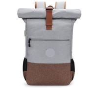 ZNJAMN Mochila Roll Top Mochila enrollable for hombre y mujer, impermeable, for viajes, senderismo, ligera, informal, for el día a, for la escuela Para Viaje Uni Ciclismo Trabajo(Light grey)