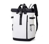 ZNJAMN Mochila Roll Top Mochila enrollable plegable de gran capacidad, mochila informal moda Para Viaje Uni Ciclismo Trabajo(White)