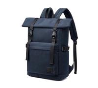 ZNJAMN Mochila Roll Top Mochila for portátil de 15,6 pulgadas for hombre, con parte superior enrollable Para Viaje Uni Ciclismo Trabajo(Blue)