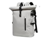 ZNJAMN Mochila Roll Top Mochila impermeable con tapa enrollable, gran capacidad, for ordenador portátil, for hombres, mujeres, viajes, escuela, negocios Para Viaje Uni Ciclismo Trabajo(White)