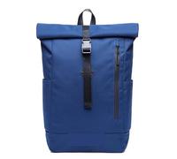ZNJAMN Mochila Roll Top Mochila informal enrollable for ordenador portátil for hombre, mochila escolar de nailon gran capacidad, impermeable, for viajes negocios Para Viaje Uni Ciclismo Trabajo(Blue)