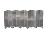 ZNJAMN Parabrisas De Estufa Camping Al Aire Libre 3 Piezas para Acampada | Aleación de aluminio plegable con panel resistente al viento.