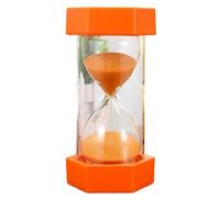 ZNJAMN Reloj De Arena 2 uds 5/10/15/20/30min Reloj de Arena Colorido Suministros Temporizador Cocina decoración del hogar Adornos for Manualidades para DecoracióN(Orange,15minutes)