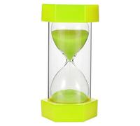 ZNJAMN Reloj De Arena 2 uds 5/10/15/20/30min Reloj de Arena Colorido Suministros Temporizador Cocina decoración del hogar Adornos for Manualidades para DecoracióN(Green,5minutes)