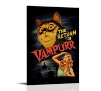 ZNKUWMT Return of The Vampire Retro Poster Pintura Decorativa Lienzo Arte de Pared Salón Póster Dormitorio Pintura, Arte de Pared Impresión de Imagen Moderna Decoración de Habitación Familiar 30 x 45