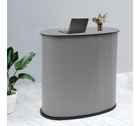 ZNLLQZN Mesita portátil extraíble para exposición, mostrador de ventas, mostrador promocional, con bolsa de transporte, para exhibir productos y materiales de marketing, 40 x 90 x 90 cm