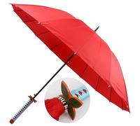 ZNLVZSH Demon Slayer Umbrella, Anime Cosplay Paraguas automático, 210T 8 Bones Sun & Rain Paraguas a Prueba de Viento Impermeable para Hombres y Mujeres, Varias Opciones de Personajes, Kochou Shinobu