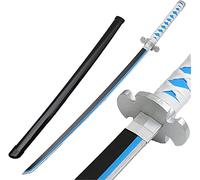 ZNLVZSH Espada samurái de Madera Demon Blade, Anime Cosplay Ninja Sword Props, para fanáticos de Navidad o cumpleaños Amantes del Anime Juguetes Decorativos, 41 Pulgadas, Kamado Tanjirou 1