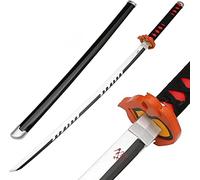 ZNLVZSH Espada samurái de Madera Demon Blade, Anime Cosplay Ninja Sword Props, para fanáticos de Navidad o cumpleaños Amantes del Anime Juguetes Decorativos, 41 Pulgadas, Kamado Tanjirou 3