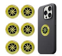 Znnhnn 6 pegatinas para teléfono móvil, protección adhesiva, bloquea eficazmente los productos electrónicos, dispositivos para teléfono móvil, portátil (dorado)