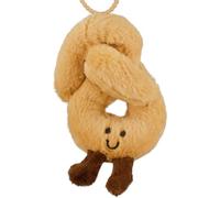 Znnhnn Llavero de Peluche con Diseño de Burrito, Croissant Peluche Llavero, Ideal como adorno para el Bolso, Tanto para Niños como para Adultos