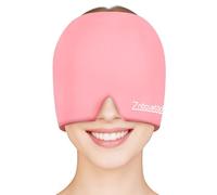 ZNÖCUETÖD Gorro de alivio de dolor de cabeza de migraña, paquete de hielo para la cabeza, gorro de hielo de gel refrescante, gorro frío, terapia de compresión caliente/fría para sinusitis, estrés,