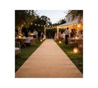 ZNQNDSR Alfombra Desechable para Pasillo De Alta Resistencia para Presentaciones En Pasarelas, Bodas De Lujo Y Entradas A Festivales(Khaki,3.3x32.8ft)