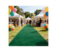 ZNQNDSR Alfombra para Eventos, Alfombra De Pasillo De Durabilidad para Bodas, Festivales Y Pasarelas De Moda, Resistente Al Agua Y A Las Manchas(Grass Green,6.5x32.8ft)
